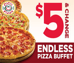 Cici S Pizza Endless Pizza Buffet For Just 5 Change Groupon Pizza Coupons Pizza Buffet Cicis Pizza