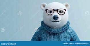 311 Blue Sweater Cute Bear Stock Photos