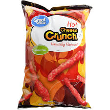 This creamy, bold mac with the heat of flamin' hot® cheetos® will hit the spot with each and every bite. Great Value Hot Cheese Crunch Snacks 8 5 Oz Walmart Com