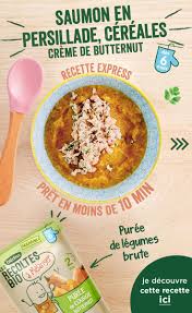Saumon En Persillade Cereales Recette Des 6 Mois Recette Recettes De Cuisine Recette Facile