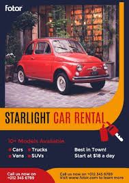 Presented, edited & directed by george massey. Online Car Rental Service Poster Template Fotor Design Maker