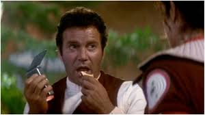 Image result for captain kirk throws finger