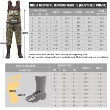 Hisea Chest Waders Neoprene Duck Hunting Waders For Men With Boots Camo Fishing Wader Bootfoot Cleated Waterproof Breathable Insulated