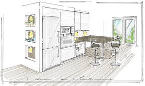 Croquis De Cuisine Interior Design Sketch Home Interior Design
