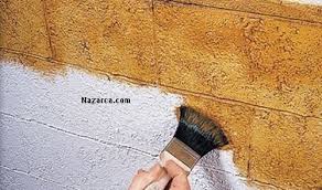 Tas Gorunumlu Duvar Nasil Yapiliyor Nazarca Com Duvar Ahsap Palet Bahar Temizligi