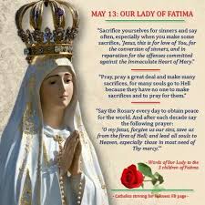 Our Lady Of The Rosary At Fatima What We Are To Do Lady Of Fatima Fatima Catholic Prayers
