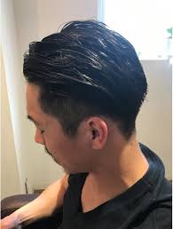 大人メンズ刈り上げツーブロックオールバックスタイル l004311812 リビングユー livingu you のヘアカタログ ホットペッパービューティー ヘアスタイリング メンズ ヘアスタイル 髪型 メンズ ツーブロック