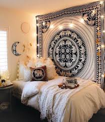 I had a few milk crates for storage and hung up a tapestry and called it a day. Buy Black And White Dorm Room Tapestry College Room Wall Decor Poster