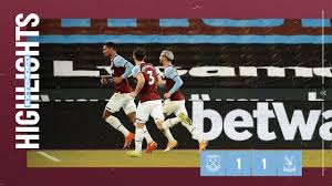 Against a determined palace side, west ham struggled to hit the heights of last friday's performance when they came from behind to win at leeds, but once again they showed character to claw themselves back. Extended Highlights West Ham United 1 1 Crystal Palace Youtube