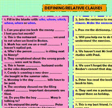 What is a relative clause? Defining Relative Clauses