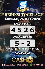 Prediksi Togel Singapura Minggu 26 Juli 2020 Di 2020 Singapura Minggu 11 September