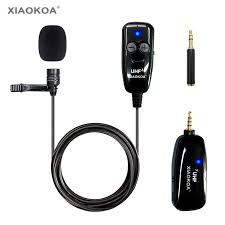 Xiaokoa Uhf Lavalier ميكروفون لاسلكي تسجيل يوتيوب مقابلة حية هيئة التصنيع العسكري آيفون أندرويد الكمبيوتر الحد من الضوضاء ميكروفون Aliexpress