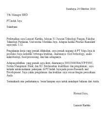 Cover letter cenderung lebih sederhana karena hanya berfungsi untuk. 100 Contoh Surat Lamaran Kerja Cv Semua Pekerjaan Kosingkat