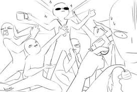 Tracing Collection 3 Funny Drawings Drawing Base Drawing Challenge