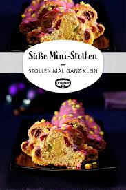 Susse Mini Stollen Rezept Stollen Rezept Mini Stollen Lebensmittel Essen