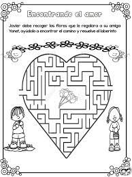 Estupendas Actividades Diversas Referentes Al Dia Del Amor Y La Amistad Educacion Primaria Laberintos Libros De Preescolar Actividades