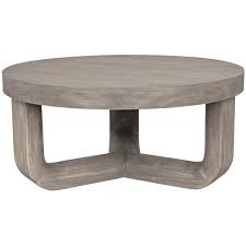 Reclaimed distressed round coffee table. Noir Furniture Joel Coffee Table Distressed Grey