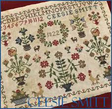 Looking for your next counted cross stitch project? Scarlett House Ceesie Smith A Dutch Sampler Cross Stitch Pattern 123stitch