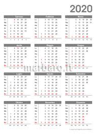 Calendario 2020 Da Stampare 10 Calendari Da Scaricare Gratis In Pdf