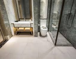 By keeping the walls and the vanity simple and neutral, the designer is able to experiment with the shower and floor tiles and create a load of visual interest with this starburst pattern. Bathroom Floor Tiles China Best Bathroom Flooring Tile Supplier Wholesale Tile Flooring For Bathroom