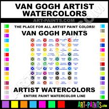 Surprising Van Gogh Watercolors Color Chart Sennelier