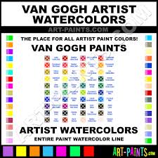 surprising van gogh watercolors color chart sennelier