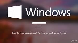 How To Remove Hide The User Account Picture On The Windows 10 Sign In Screen Windows How To Remove Windows 10