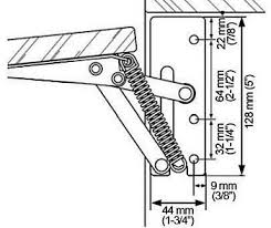 Us Futaba Ft22360wh Spring Loaded Lift Up Flap Hinge Pair White Chrome The Hardware Hut Hinges Left And Right Handed Chrome
