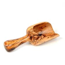 Wooden Flour Scoop 1 Cup Olive Wood Scoop Olive Wood Olive Wood Kitchen Flour Scoop