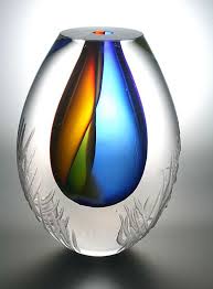 Leerdam Glaskunst Blown Glass Art Glass Art Glass Art Sculpture
