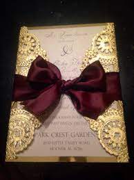 Sample Metallic Doilies Wedding Invitation Suite With Ribbon Bow Doily Wedding Invitations Winter Wedding Invitations Doily Wedding