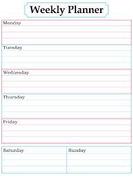 Printable Daily Calendar Forms 2016 Printable Calendar Template Free Printable Weekly Calendar Weekly Planner Free Weekly Calendar Printable