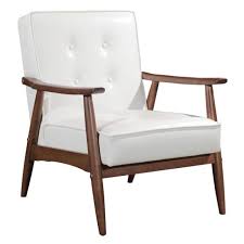 The x base gives it stability. Rocky Modern White Arm Chair By Zuo Eurway