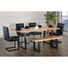 Primo International Kiel Dining Table Metal Dining Bench Metal Dining Table Wood Dining Table
