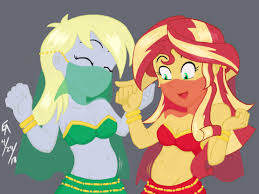 Mlp equestria girls belly dance. 1720831 Suggestive Artist Mayorlight Derpy Hooves Sunset Shimmer Equestria Girls Belly Button Belly Dancer Belly Dancer Outfit Breasts Commission Digital Art Eyes Closed Female Harem Outfit Jewelry Midriff Open Mouth Singing Belly