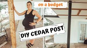 There is nothing wrong with using cedar support posts. Diy Cedar Column Wrap How To Wrap A Support Post On A Budget Easy Diy Home Improvement Youtube