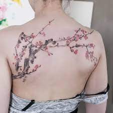 Check spelling or type a new query. Watercolor Cherry Blossom Branch On The Upper Back