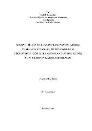 Http Www Istanbulsaglik Gov Tr W Tez Pdf Goz Dr Erkan Bulut Pdf