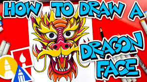 This will be your base to your dragon. How To Draw A Chinese Dragon Face Art For Kids Hub