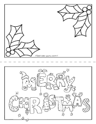 January month snowman with hat →. Printable Merry Christmas Card Coloring Page For Kids