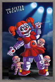 Freddy fazbear printable fan art poster, five nights at freddy's wall art, fnaf print, animatronics art, freddy game sketch instant. Five Nights At Freddy S Sister Location Baby Poster Walmart Com Walmart Com