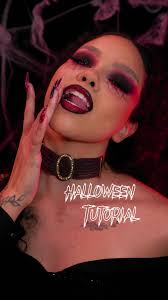 Vamp tutorial 🩸❤️ vcs vão em alguma festa de Halloween esse ano?  #halloweenmakeup #vampiremakeup