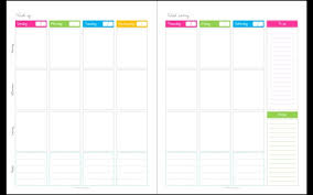 Free printable weekly calendar with time slots. Calendar Any Year Unfilled Blank1 Week 2 Page Spread Etsy