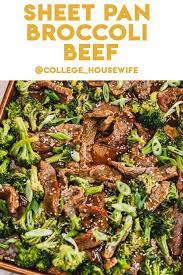 Sheet Pan Beef And Broccoli Recipe Broccoli Beef Easy Healthy Recipes Sheet Pan Dinners Healthy