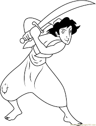 All free coloring page pdf download for kids click here pdf coloring book. Disney Prince Aladdin Coloring Page For Kids Free Aladdin Printable Coloring Pages Online For Kids Coloringpages101 Com Coloring Pages For Kids
