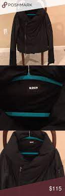 Hudson Black Puffer And Leather Jacket Clothes Design Black Puffer Jeans Brands