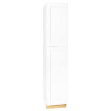 Our rta kitchen cabinets come with plywood construction ready to assemble in flat boxes at discounted prices. Reviews For Hampton Bay Shaker Satin White Stock Assembled Pantry Kitchen Cabinet 18 In X 90 In X 24 In Kp1890 Ssw The Home Depot