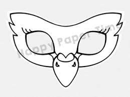 Image swan princess official coloring page 44 png the swan. Swan Mask Paper Template Printable Coloring Craft Happy Paper Time