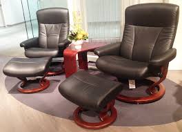 Many options such as size, leather grade, leather texture, finishes, color are available. Ekornes Stressless President Recliner Chair Lounger And Ottoman