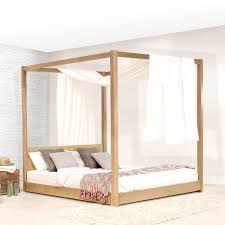 The dhp modern canopy bed is made of a sturdy metal frame and includes a central frame for added support. Low Four Poster Bed Four Poster Bed Wooden Canopy Bed Timber Bed Frames